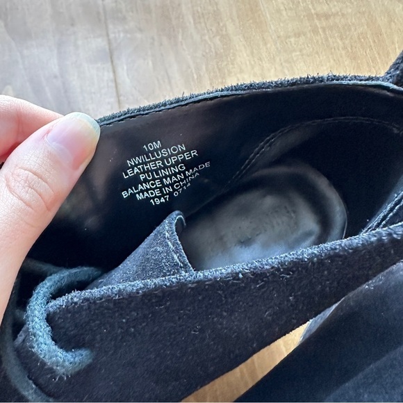 Nine West Illusion Wedge Ankle Booties, Black Suede Heeled Boots, Size 10M - Picture 8 of 13